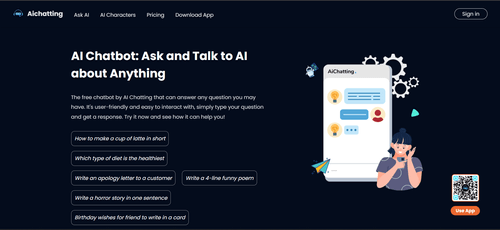 AIChatting's Web Interface